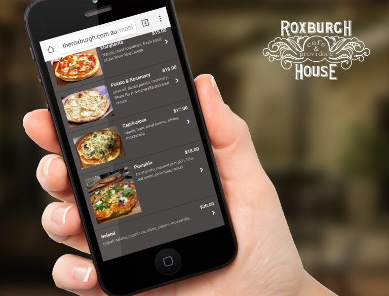 Roxburgh Rise Menu Home - The Roxburgh Cafe